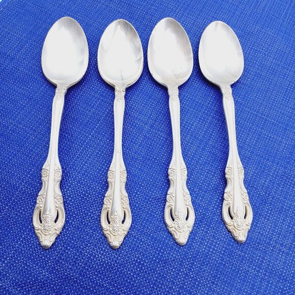 Oneida Community SILVER ARTISTRY Set 4 Teaspoon Silverplate Flatware VTG - Picture 1 of 6